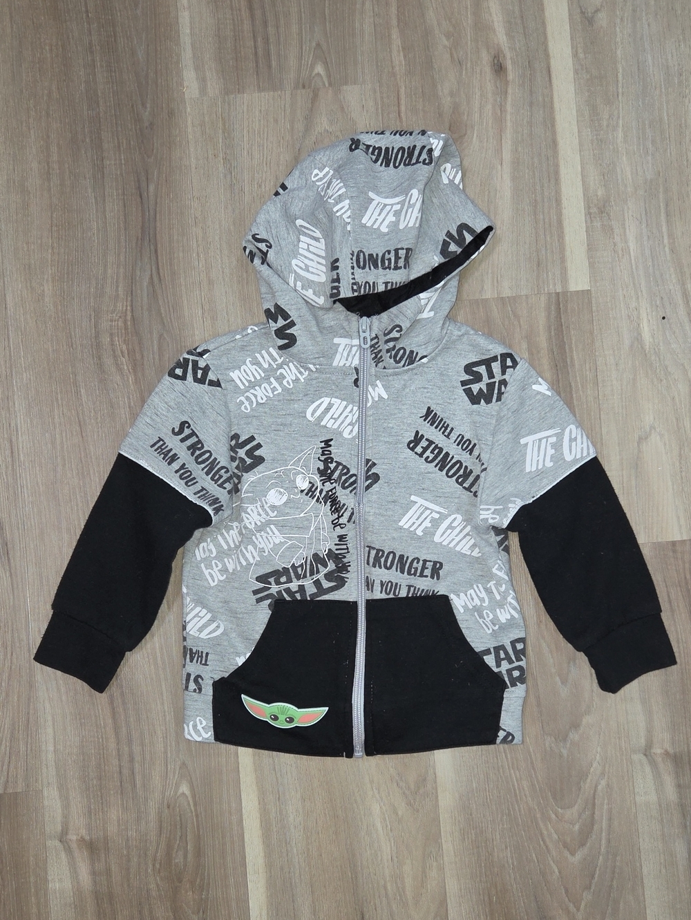 •Star Wars• Toddler Boy Grogu Hooded Jacket